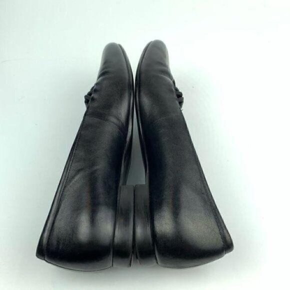 Trotters flats 9.5 black leather loafers ballet - Picture 5 of 9